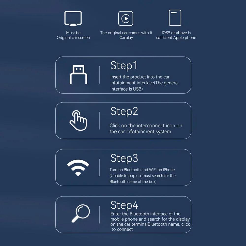 CarPlay and Android Auto for ALL CARS wireless